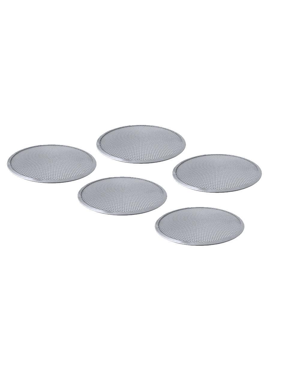 Charola para pizza de acero inoxidable
