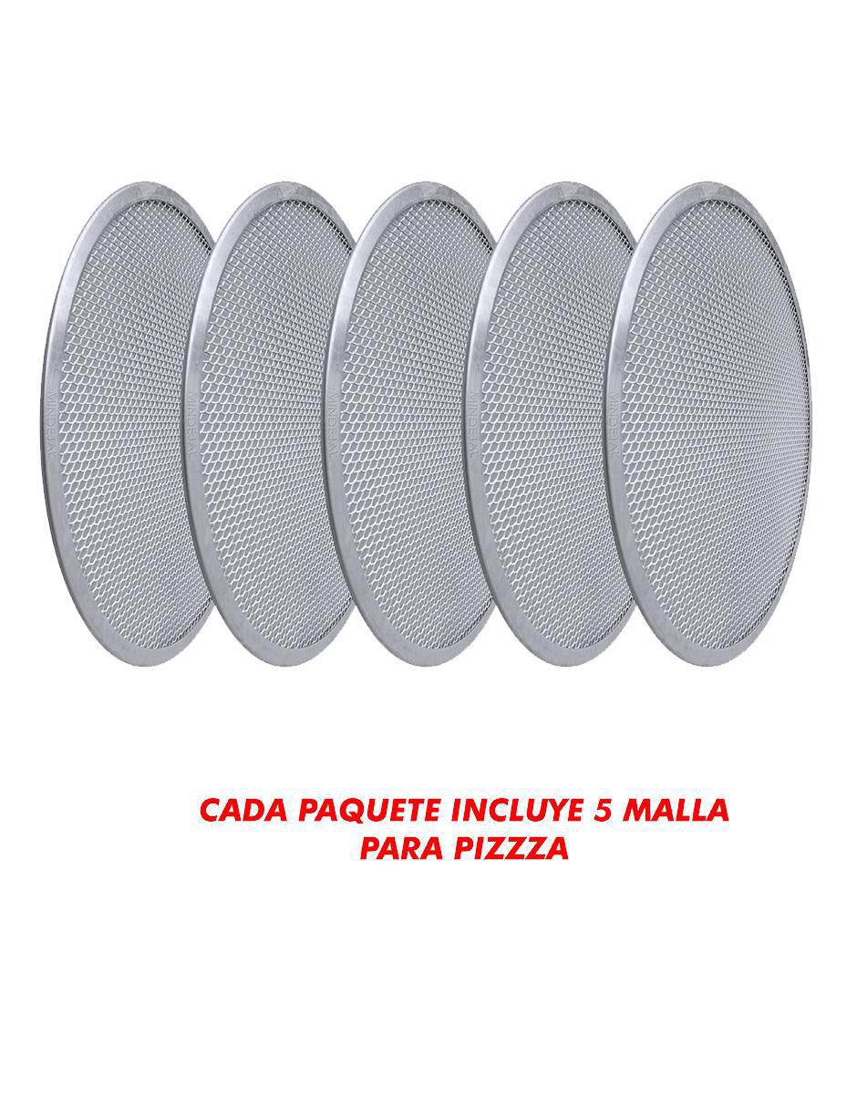 Charola para pizza de acero inoxidable
