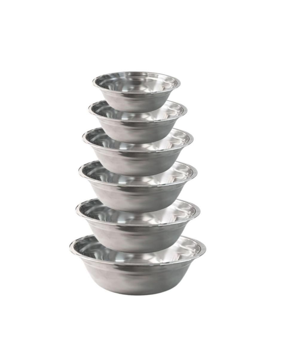 Set bowl 6 piezas de acero inoxidable Set bowl 6 piezas de acero inoxidable