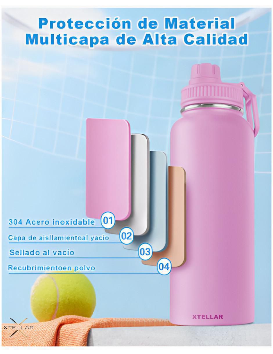 Termo de acero inoxidable con tapa rosca 1 l 2