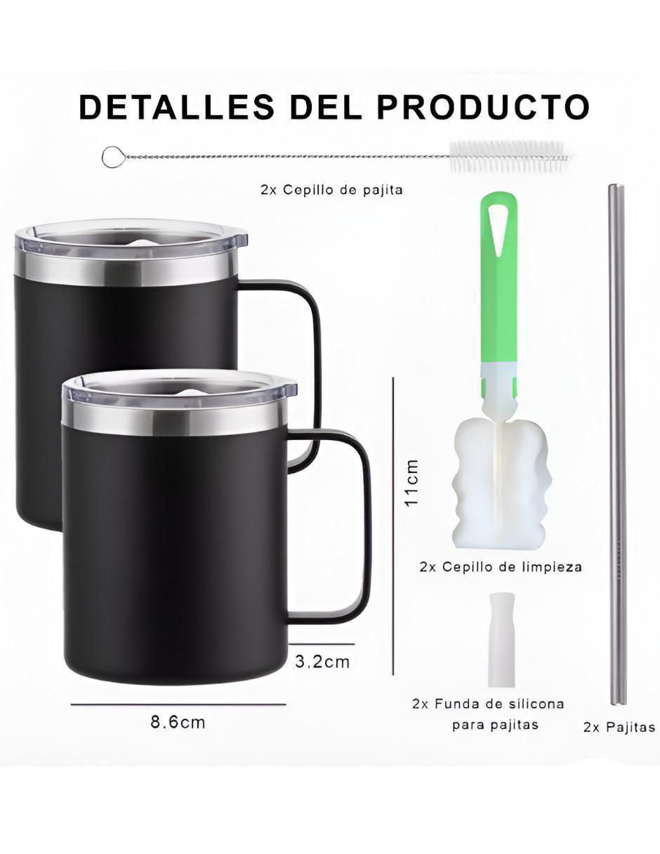 Termo de acero inoxidable con tapa flip top 400 ml 4