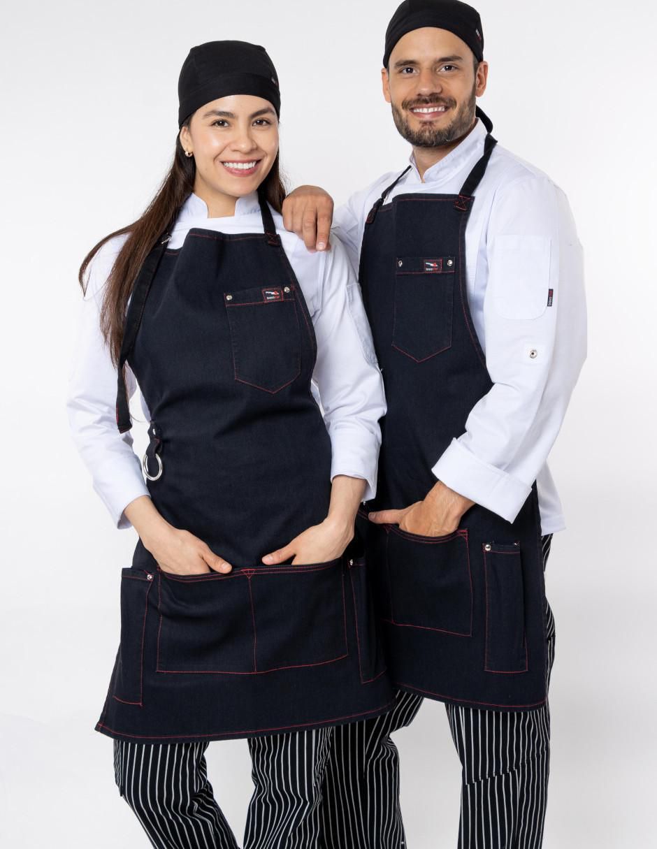 Delantal completo Chef de algodón 4