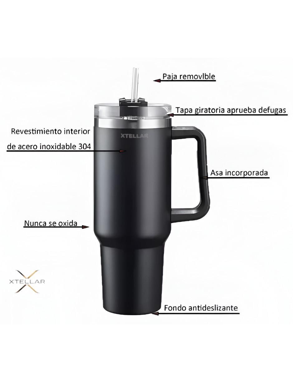 Termo de acero inoxidable con tapa flip top 1.1 L 3