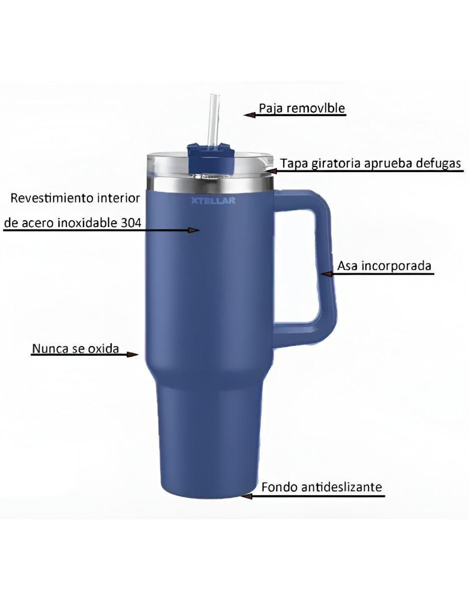 Termo de acero inoxidable con tapa flip top 1.1 L 2
