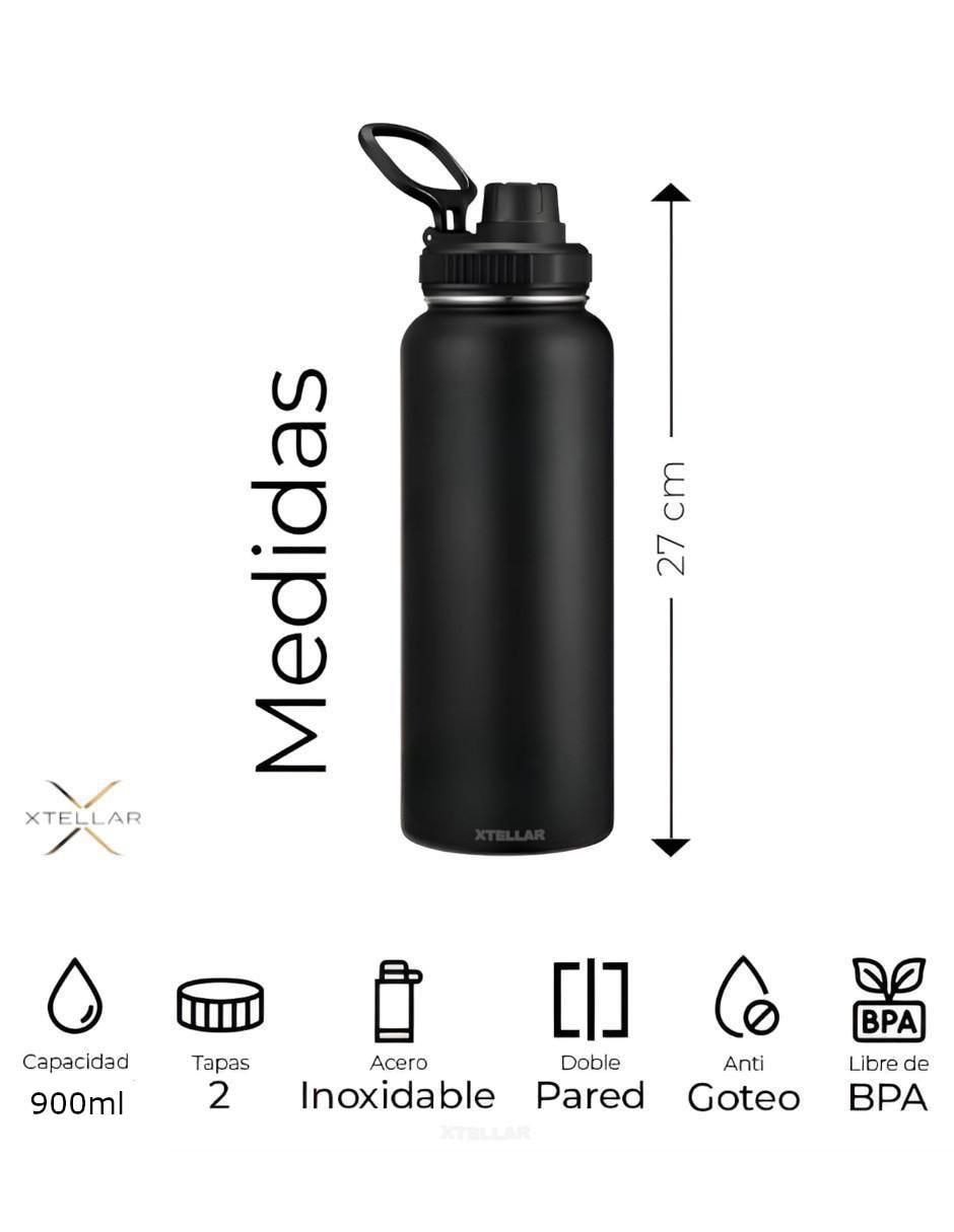 Termo de acero inoxidable con tapa rosca 900 ml 5