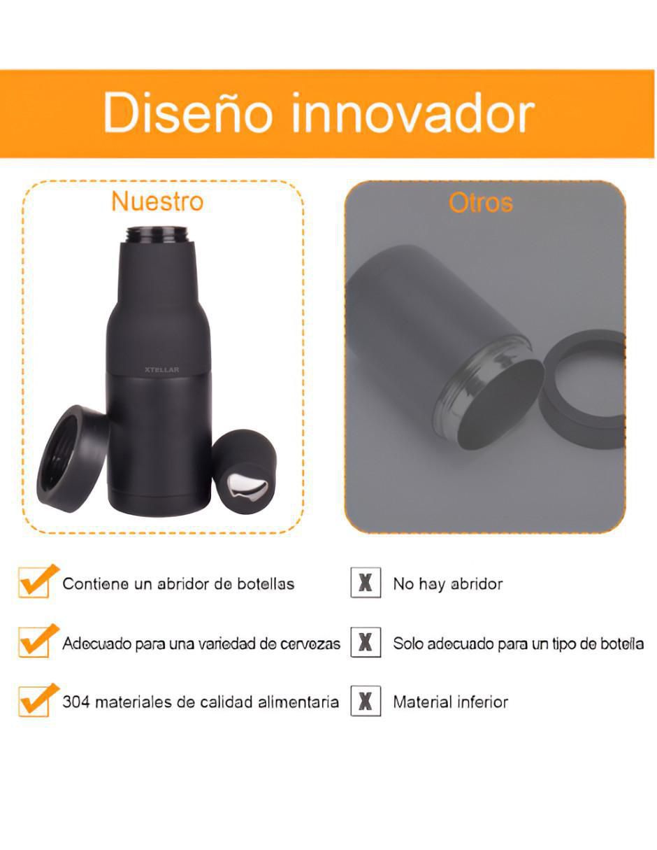 Termo de acero inoxidable con tapa rosca 350 ml 2