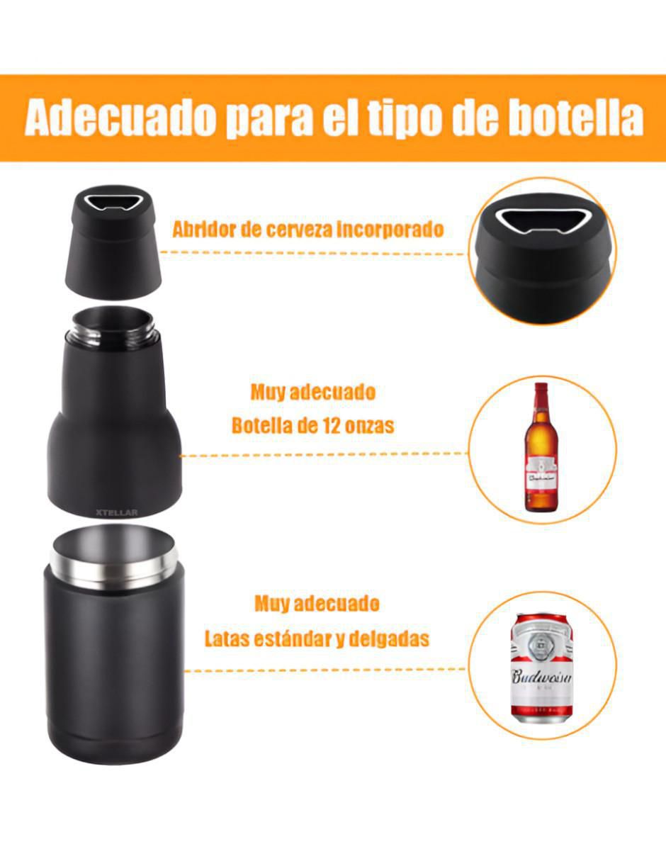 Termo de acero inoxidable con tapa rosca 350 ml 3