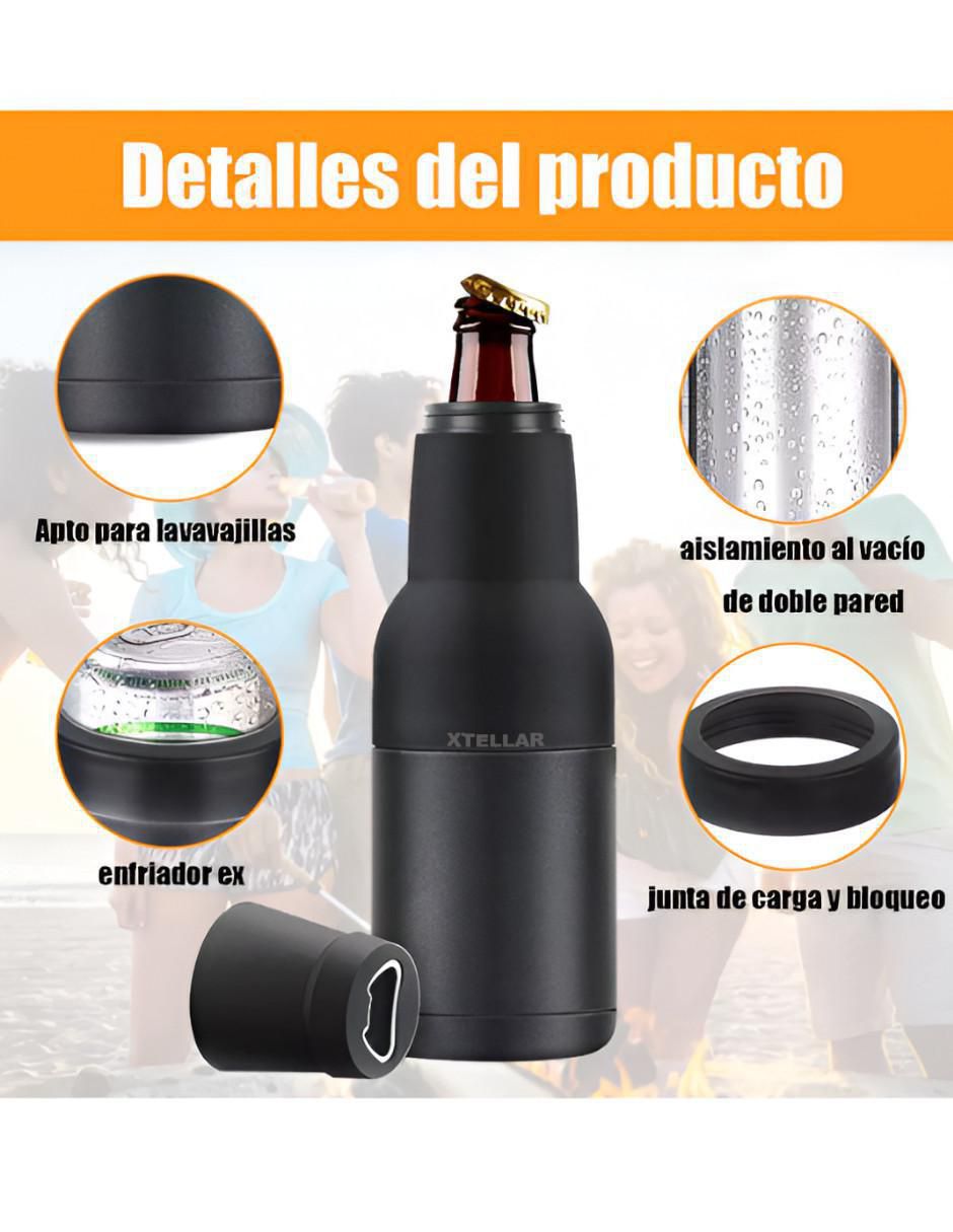 Termo de acero inoxidable con tapa rosca 350 ml 4