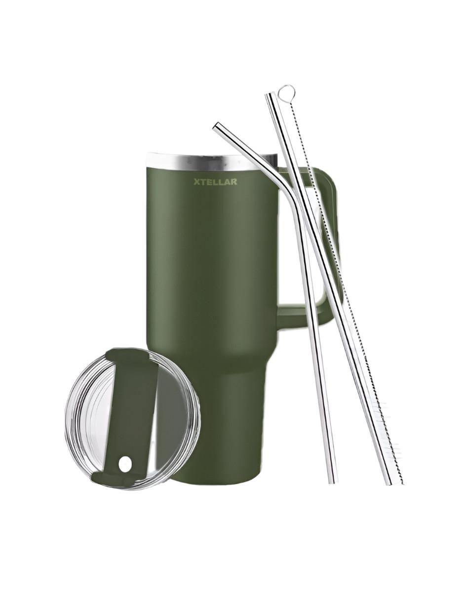 Termo de acero inoxidable con tapa flip top 1.1 L
