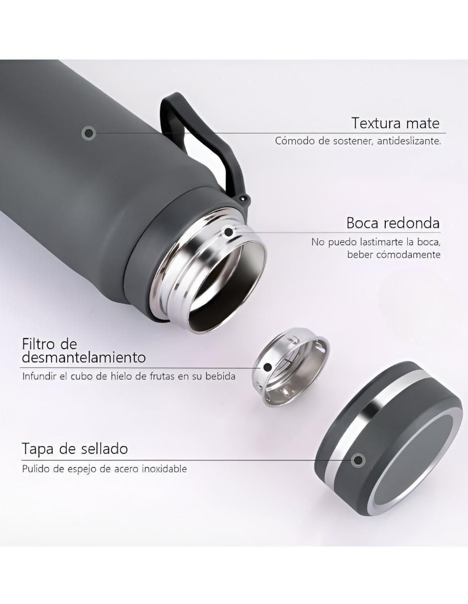 Termo de acero inoxidable con tapa rosca 1 L 4