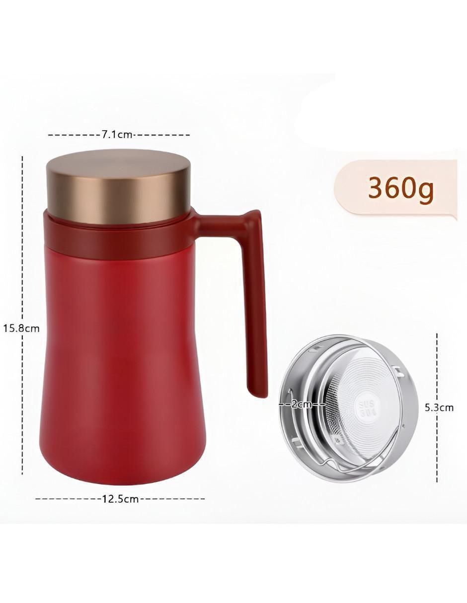 Termo de acero inoxidable con tapa rosca 500 ml 3