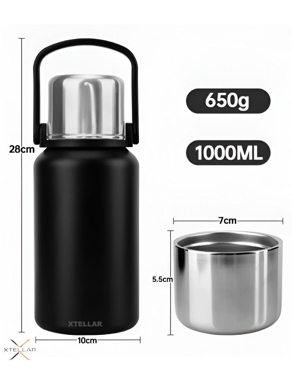 Termo de acero inoxidable con tapa rosca 1 L 5