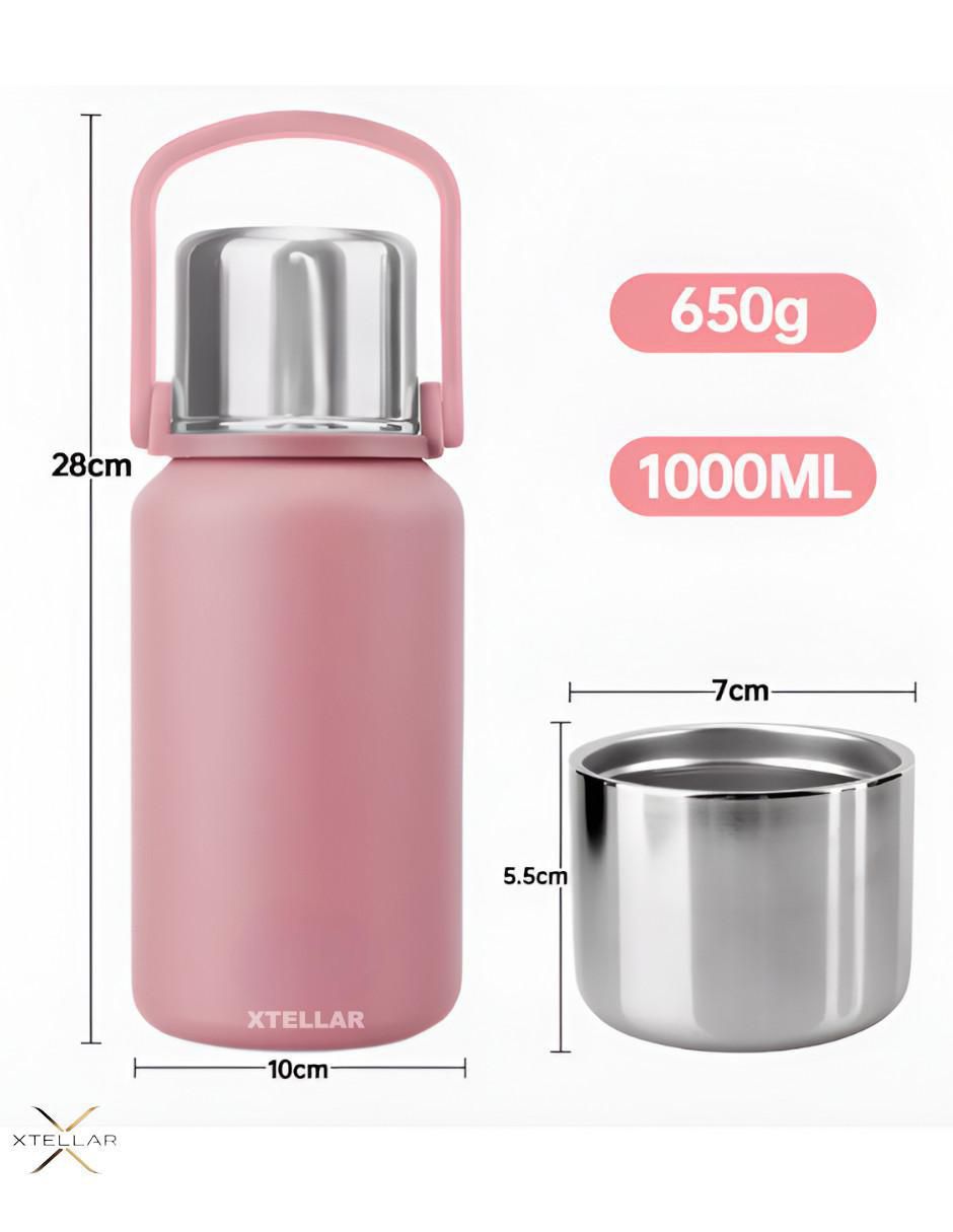 Termo de acero inoxidable con tapa rosca 1 L 5