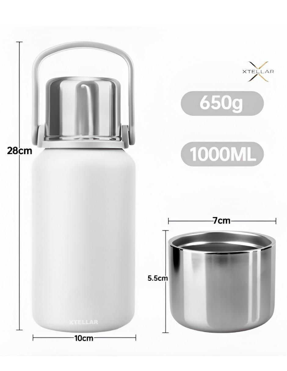 Termo de acero inoxidable con tapa rosca 1 L 5