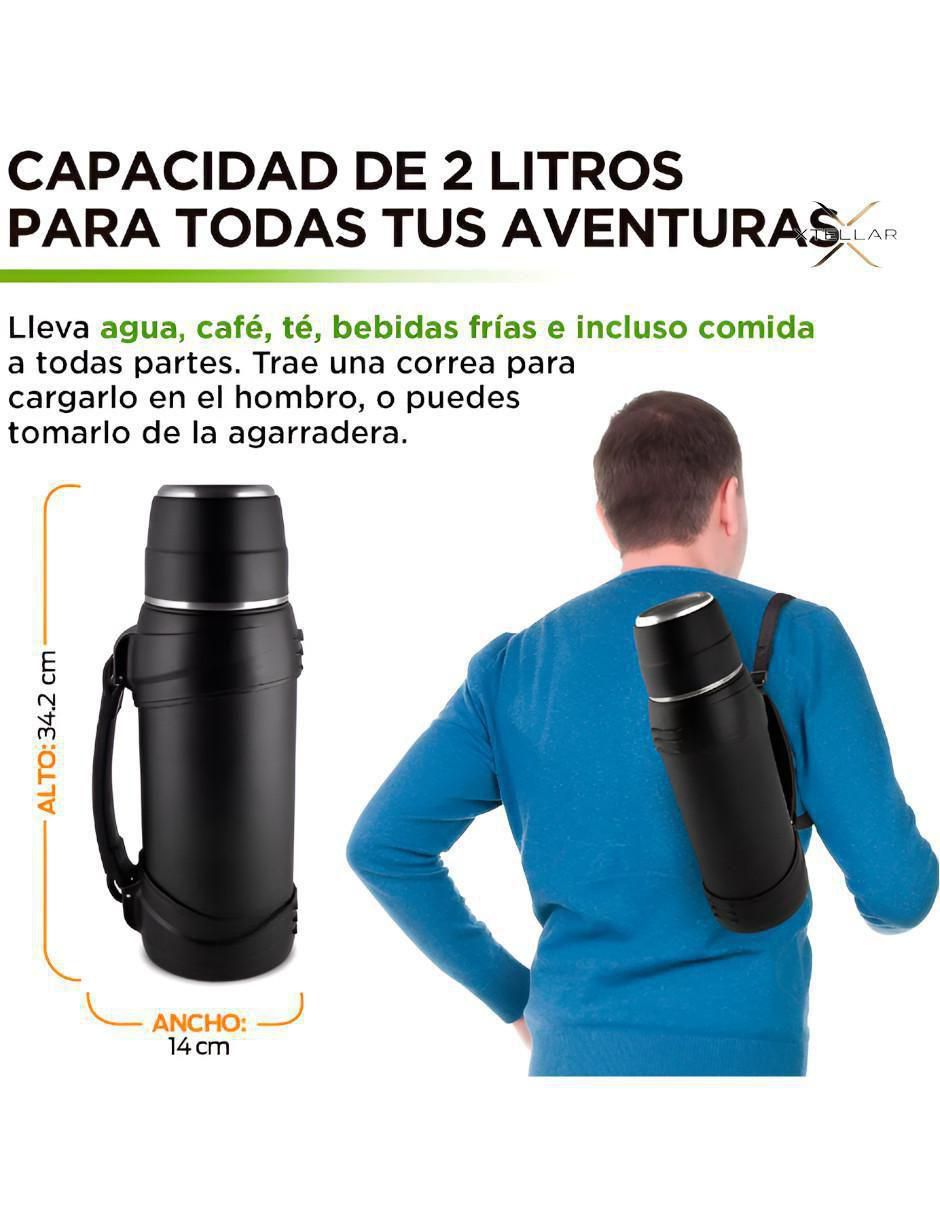 Termo de acero inoxidable con tapa rosca 2 L 3