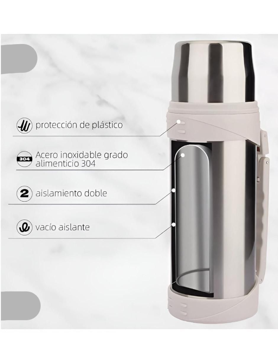 Termo de acero inoxidable sin familia o colección "con tapa" rosca 1.2 l 2