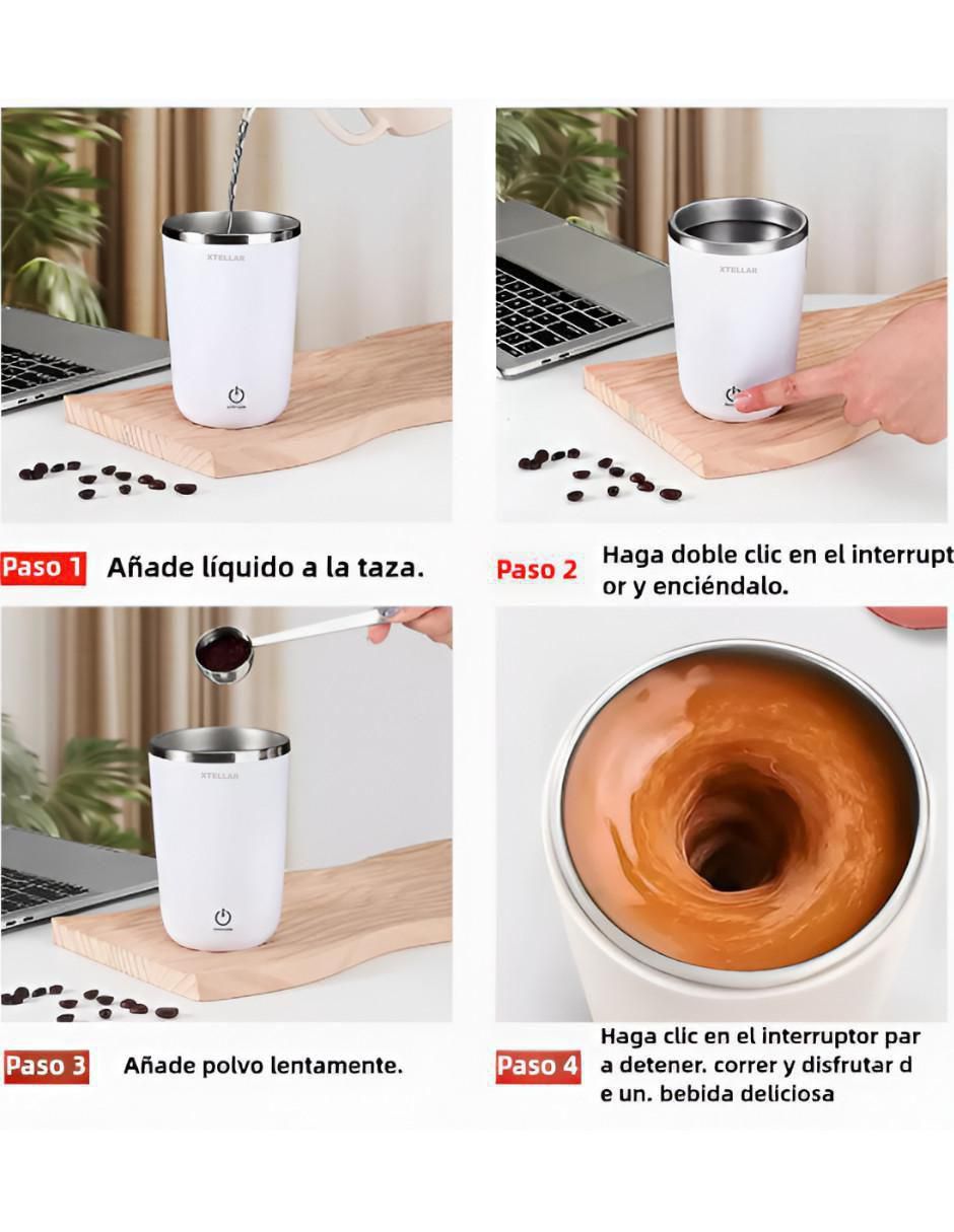 Termo de acero inoxidable con tapa a presión 350 ml 2