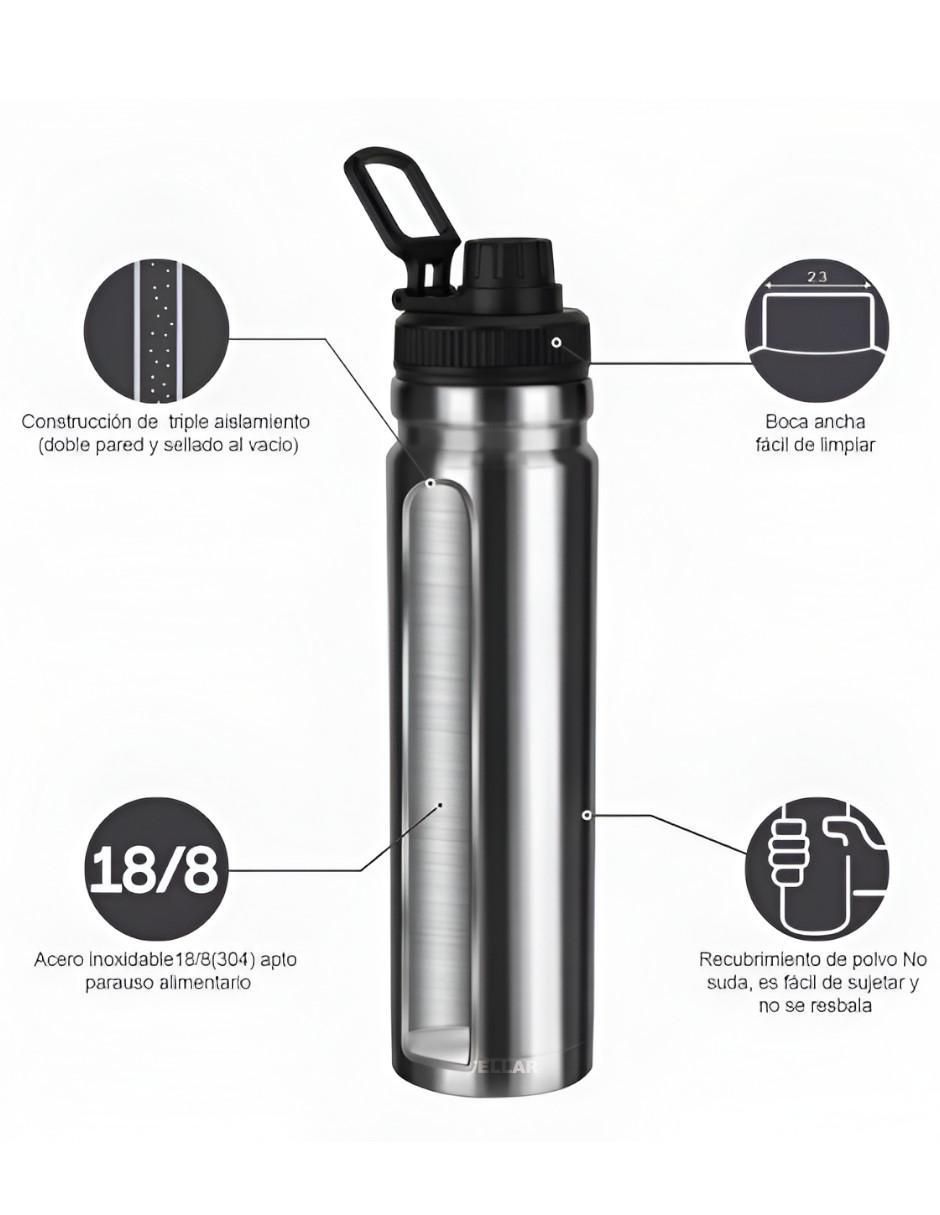 Termo de acero inoxidable con tapa rosca 750 ml 2