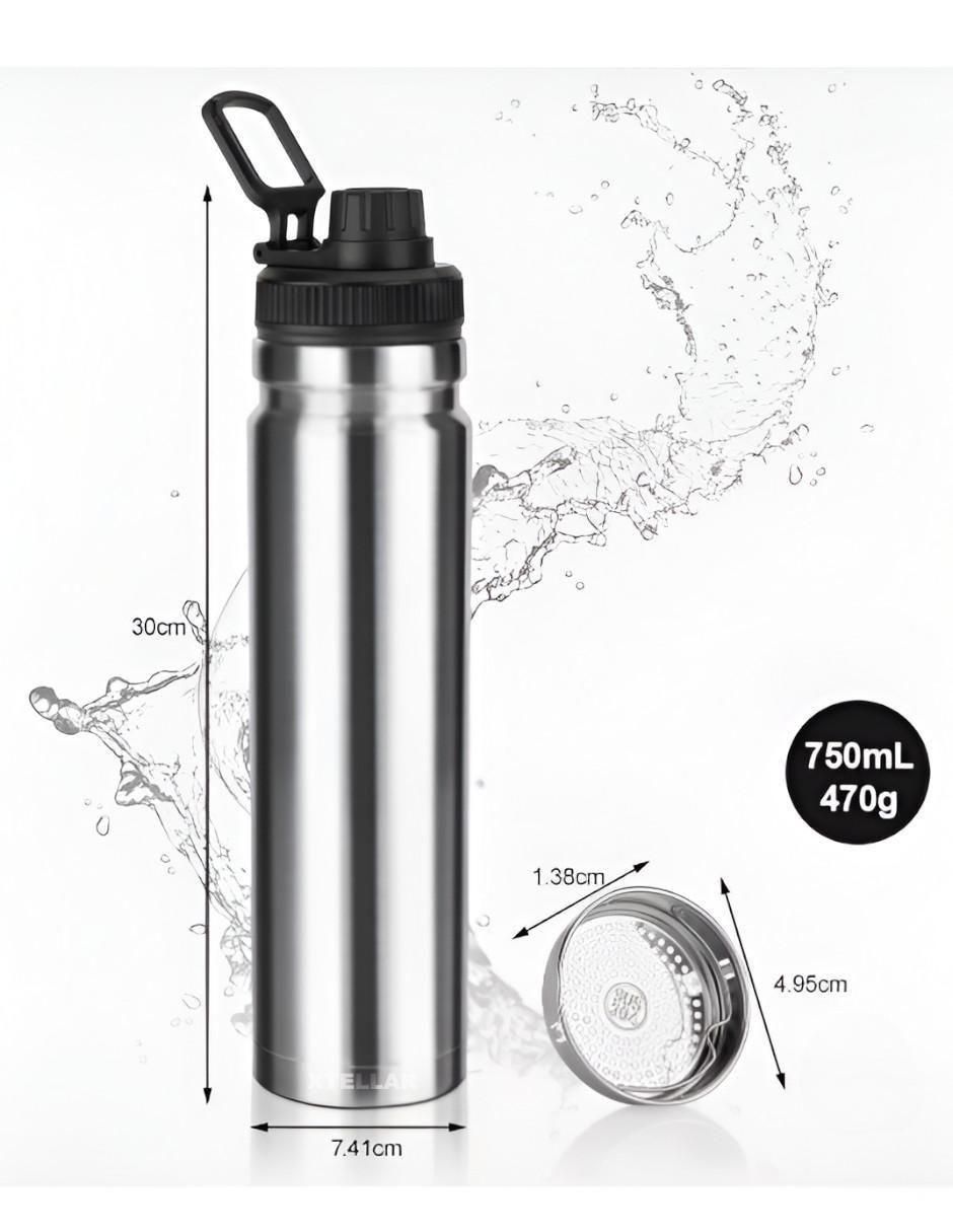 Termo de acero inoxidable con tapa rosca 750 ml 5