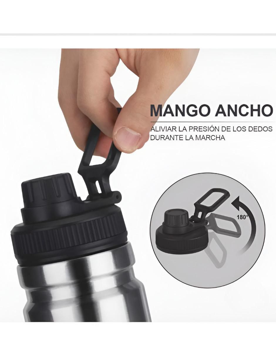 Termo de acero inoxidable con tapa rosca 750 ml 4