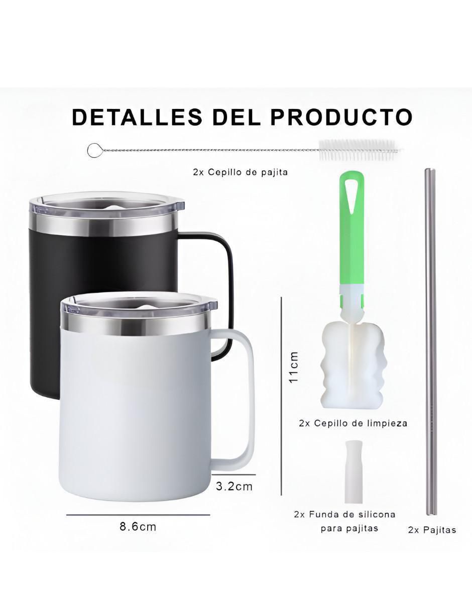 Termo de acero inoxidable con tapa flip top 400 ml 4