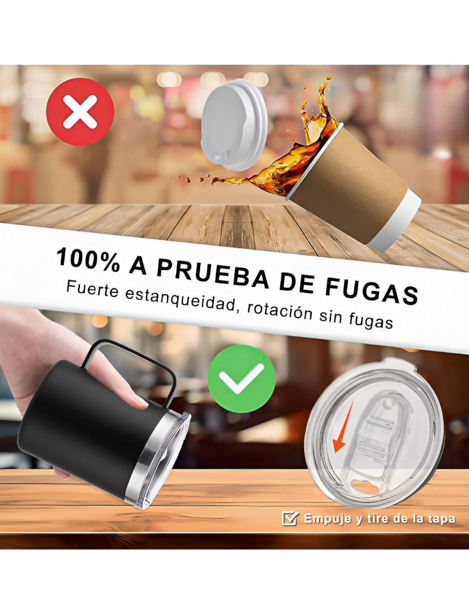 Termo de acero inoxidable con tapa flip top 400 ml 2