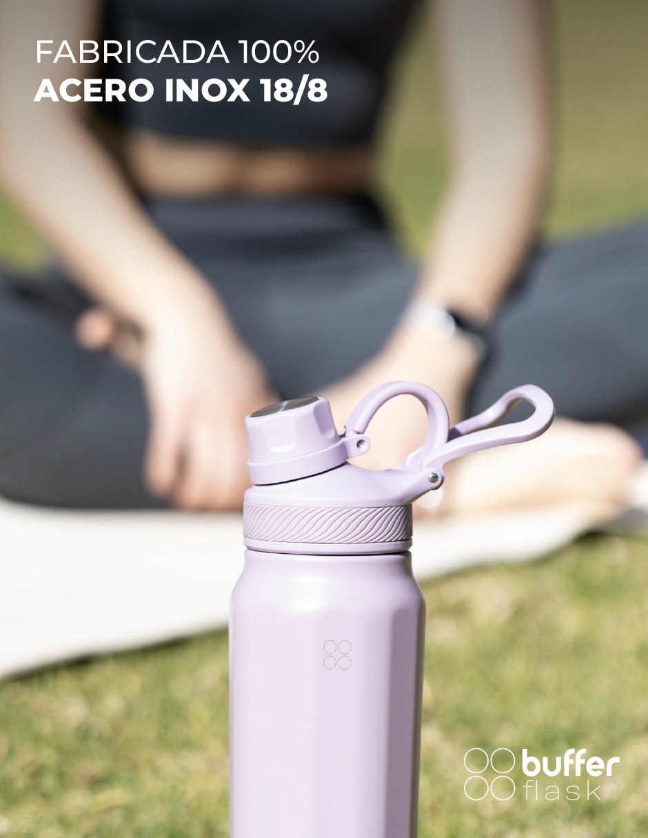 Termo Buffer de acero inoxidable con tapa rosca 1 L 3