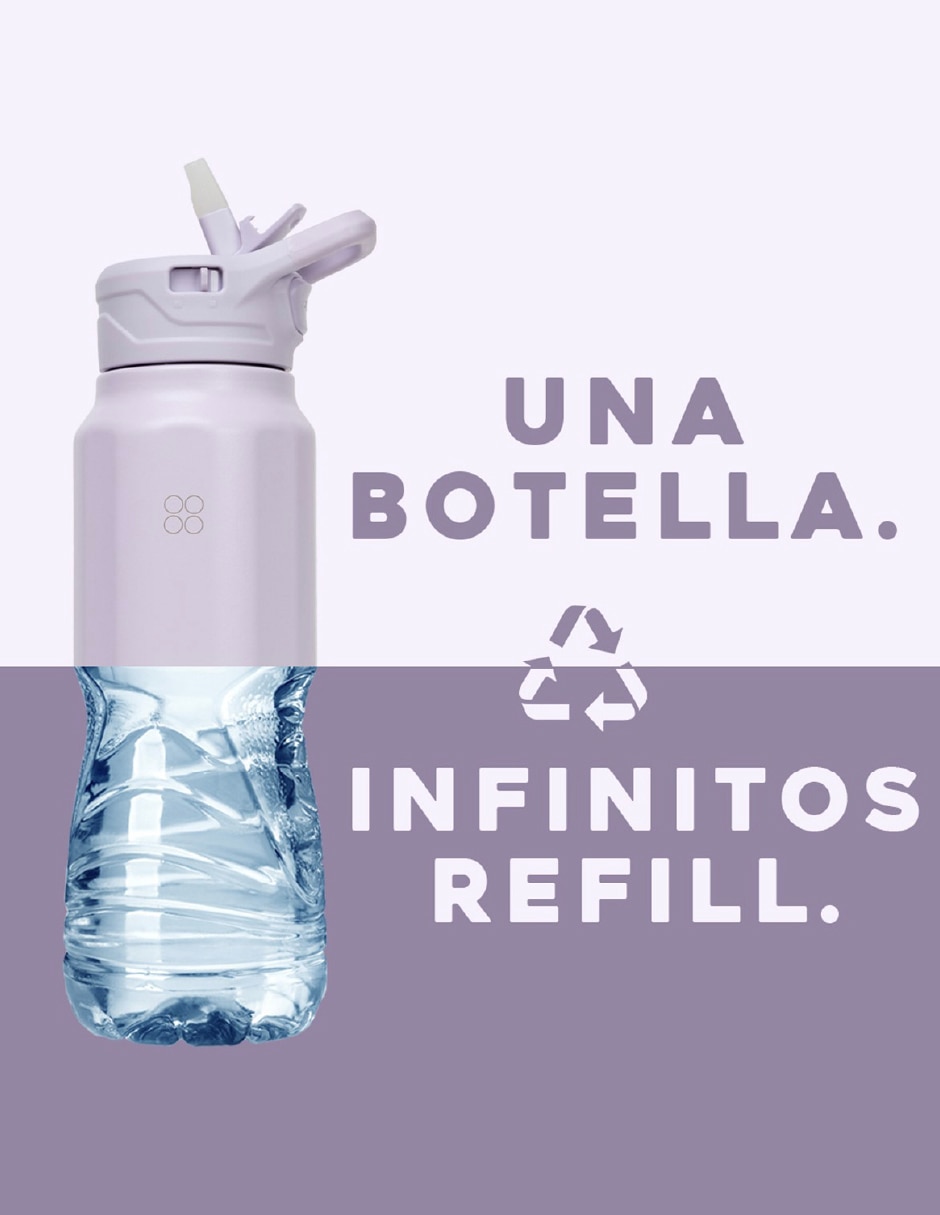 Termo Buffer de acero inoxidable con tapa rosca 1 L 6