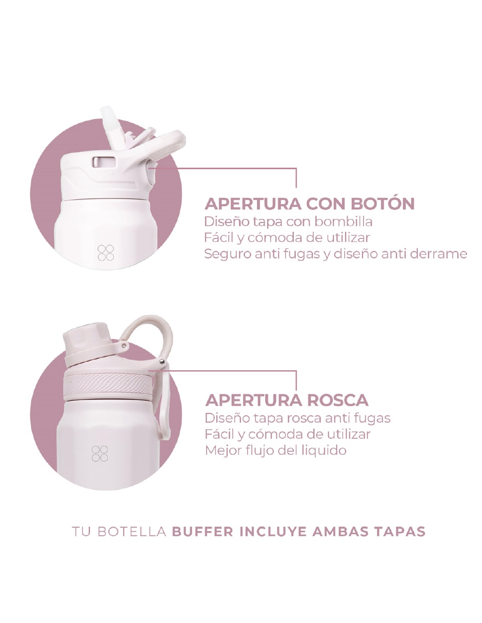 Termo buffer "de" acero inoxidable sin familia o colección "con tapa" rosca 700 ml