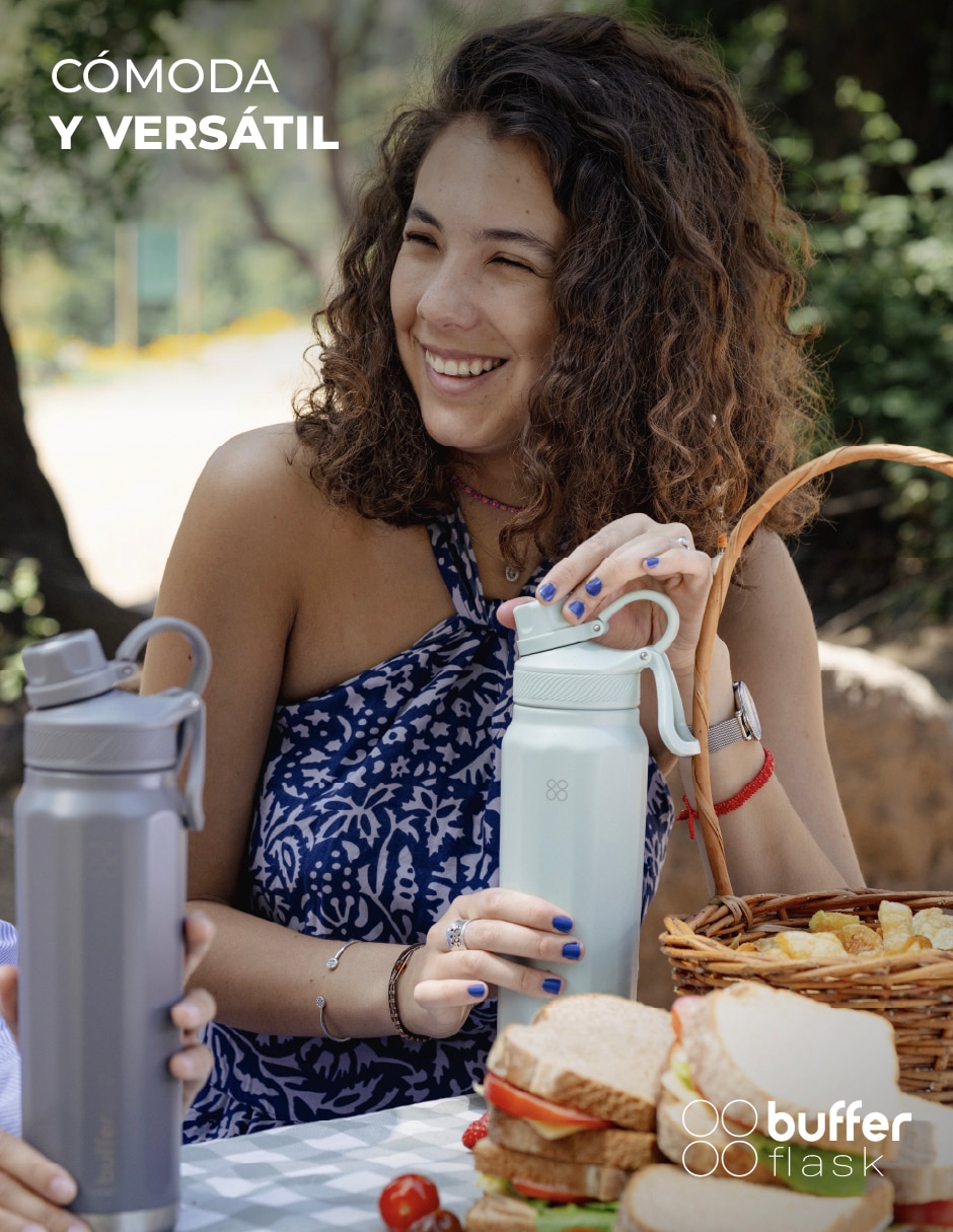 Termo Buffer de acero inoxidable con tapa rosca 700 ml 2