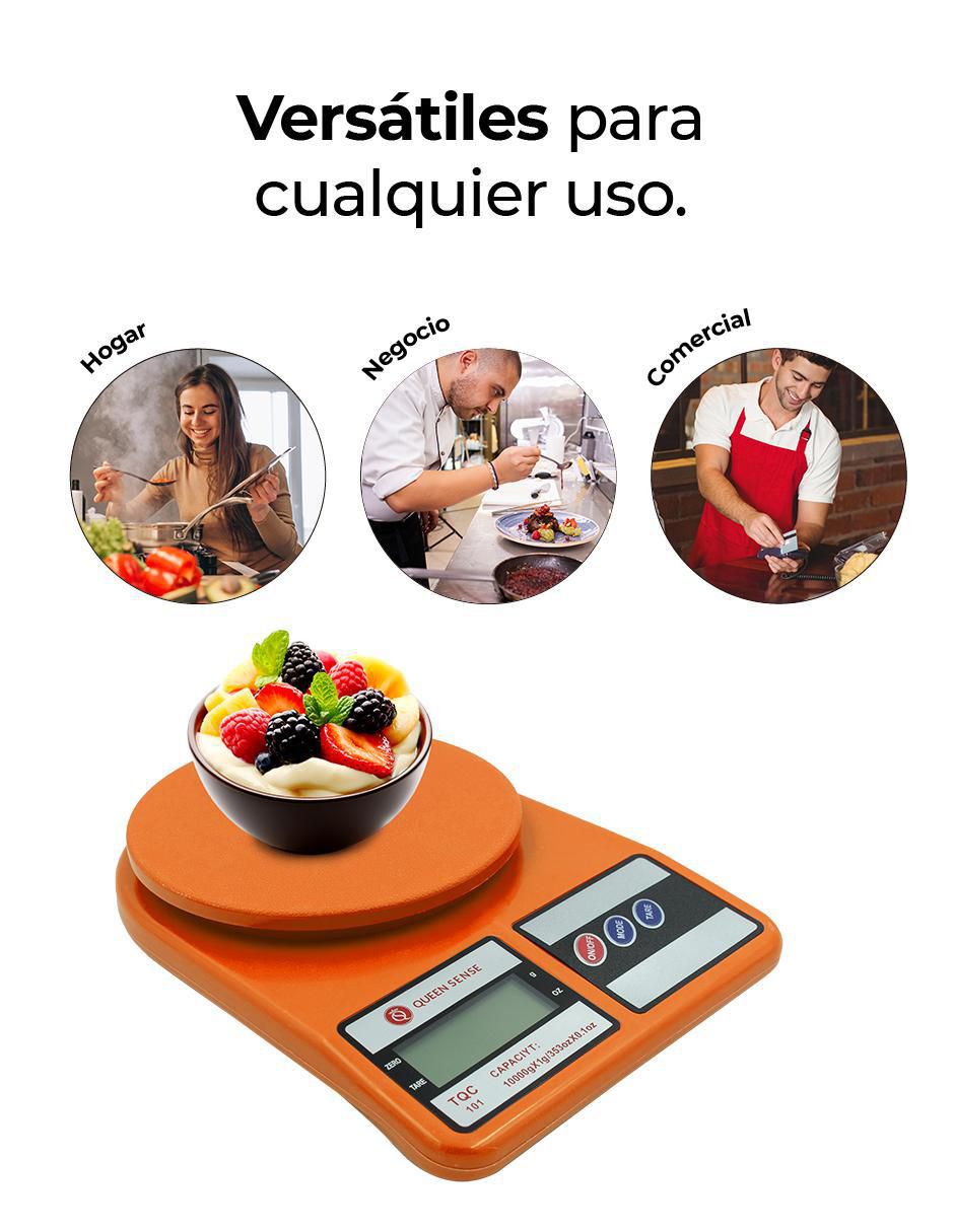 "báscula de cocina" queen sense sin familia