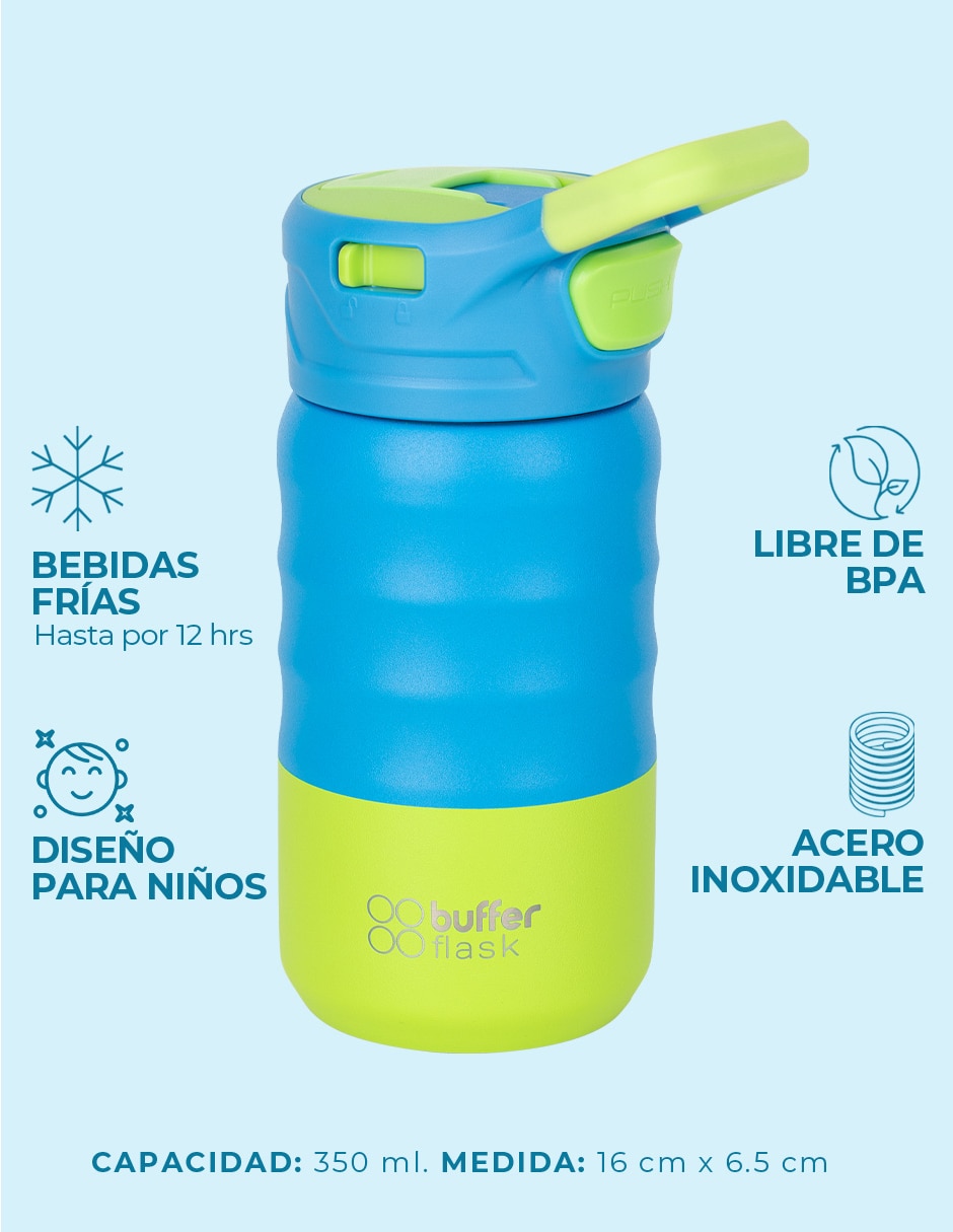 Termo de acero inoxidable con tapa rosca 350 ml 3