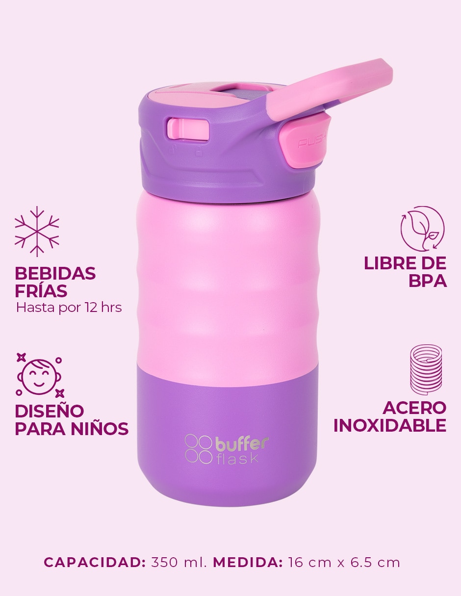 Termo buffer "de" acero inoxidable sin familia o colección "con tapa" rosca 350 ml