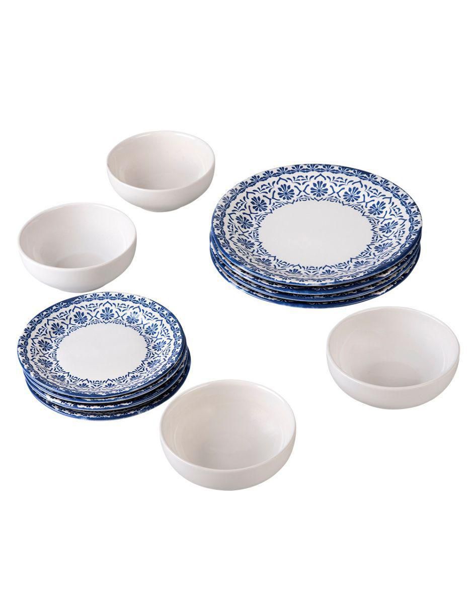 Vajilla cerrada castilla de porcelana para 4 personas 2