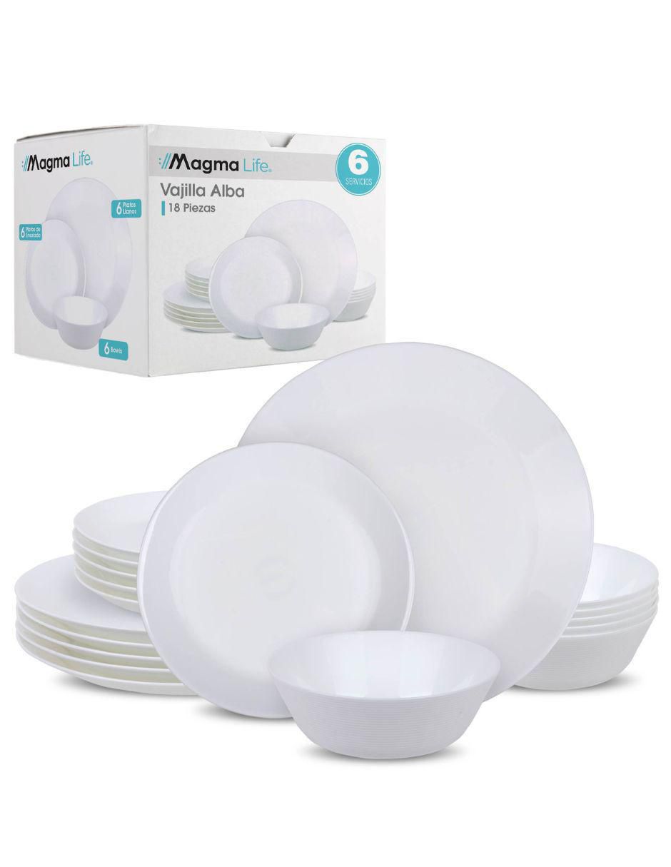 Vajilla cerrada de porcelana para 6 personas