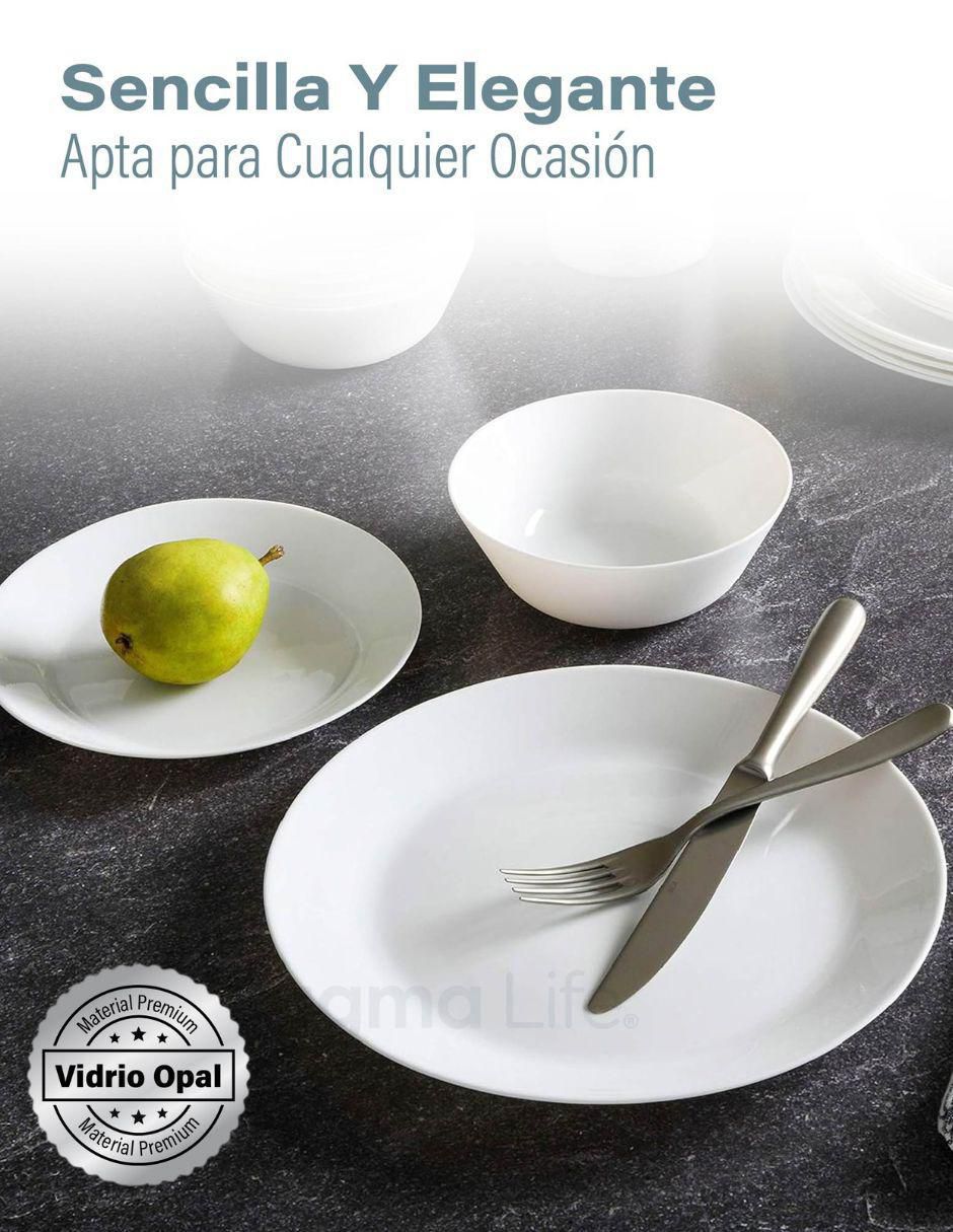 Vajilla cerrada de porcelana para 6 personas 2