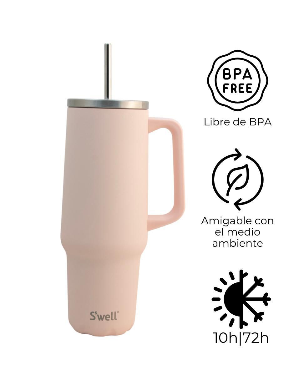 Termo doble pared s'well "de" acero inoxidable tumbler xl "con tapa" rosca 1.2 l