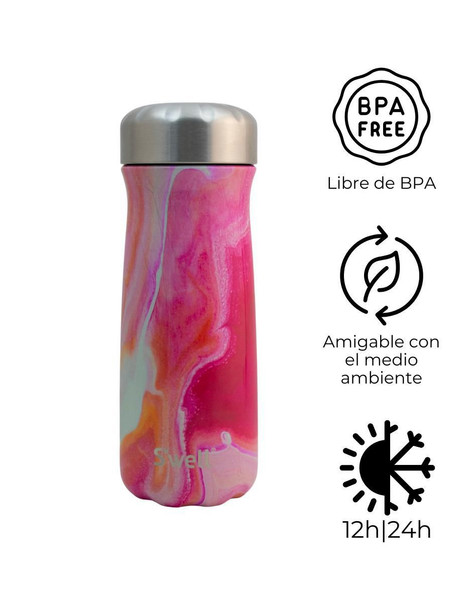 Termo doble pared de acero inoxidable Traveler con tapa rosca 2