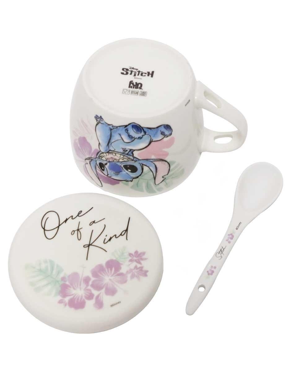 Taza con tapa Stitch 3 piezas 4