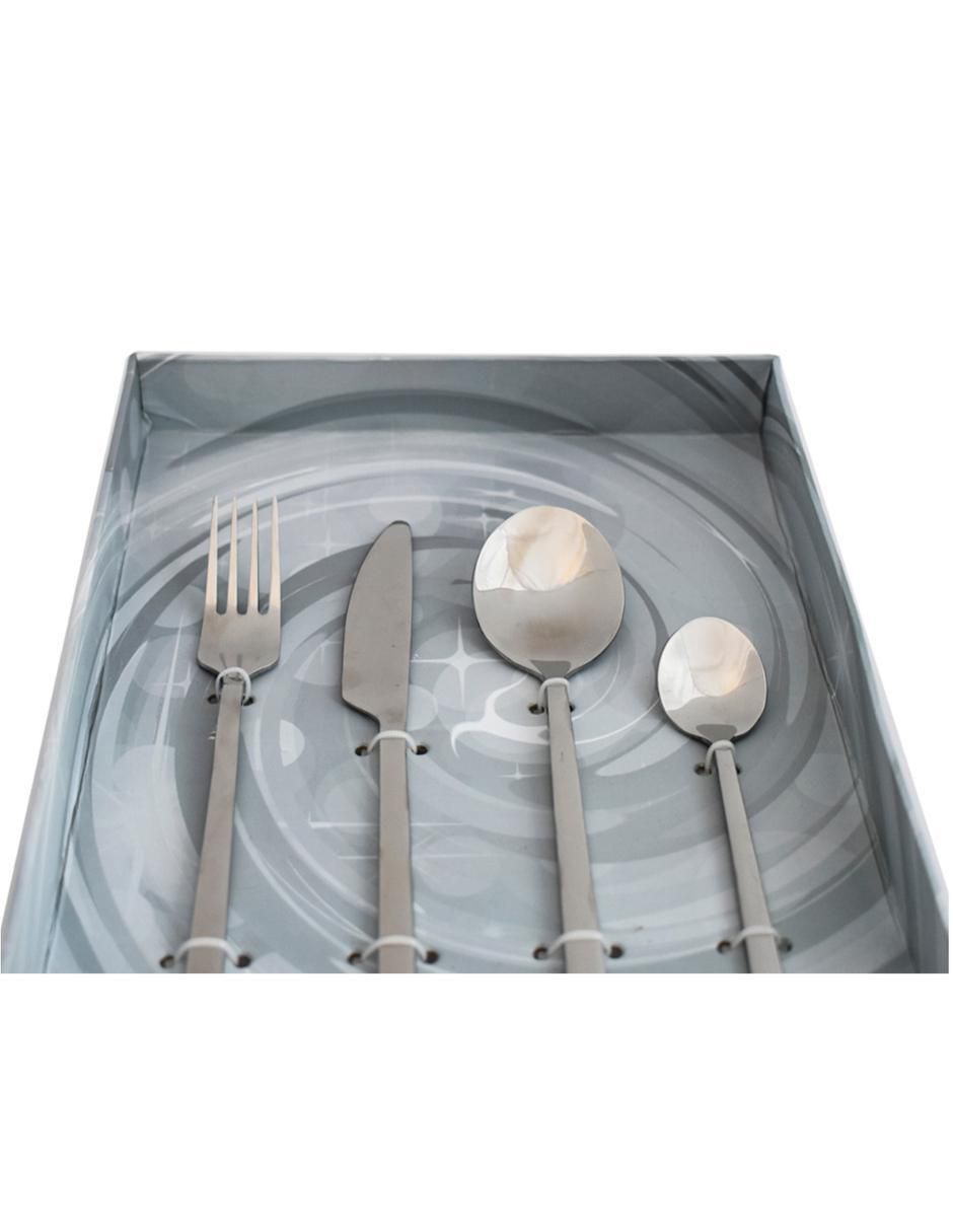Set cubiertos Montreal de acero inoxidable 16 piezas 2