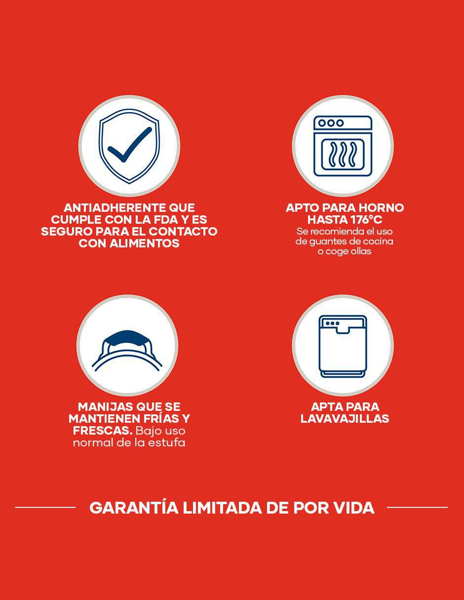 Sartén Easy Clean de aluminio 11