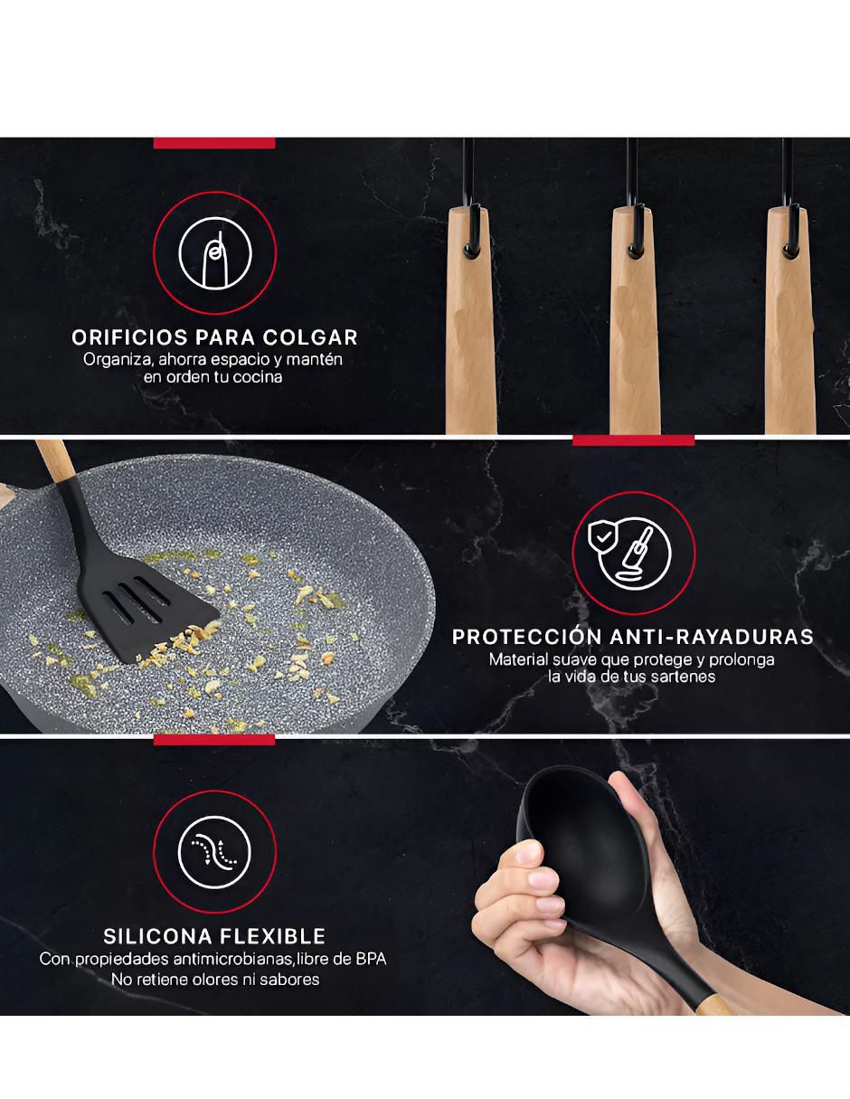 Set espátulas de silicón 2