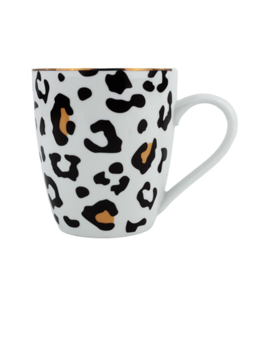 Vajilla cerrada animal print de cerámica para 4 personas 2
