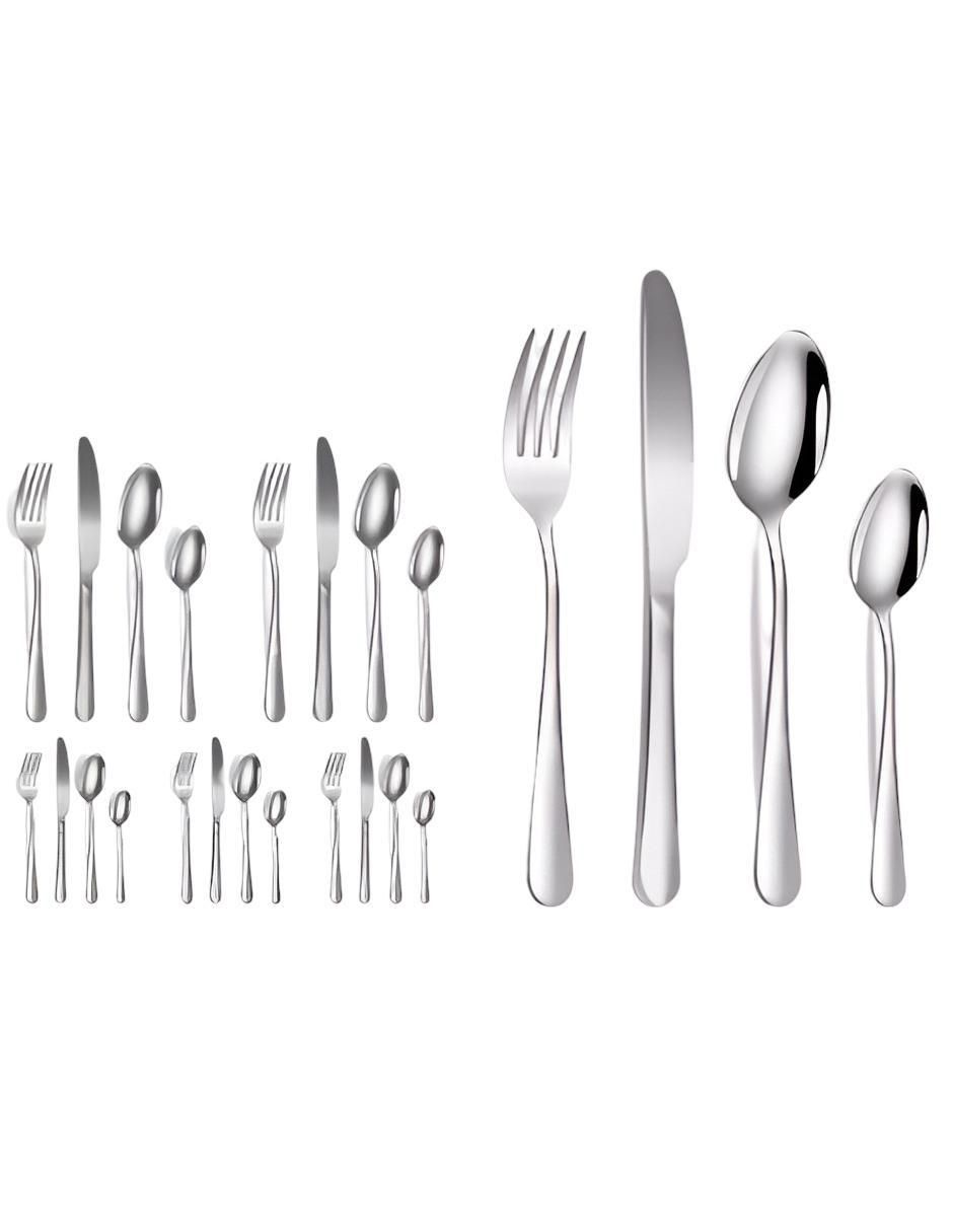 Set cubiertos de acero inoxidable 24 piezas