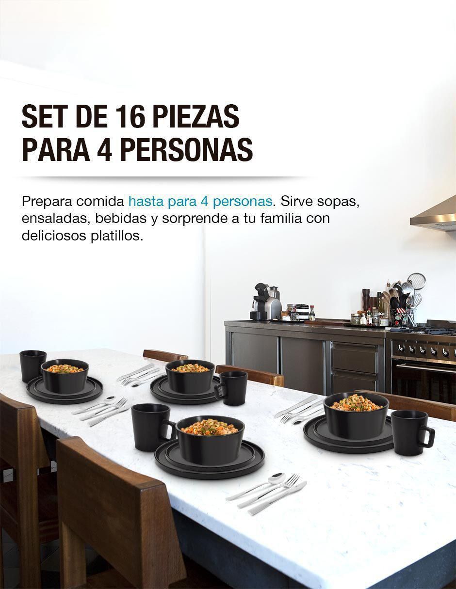 Vajilla cerrada casa litus sin familia no aplica "de" porcelana 16 piezas "piezas"