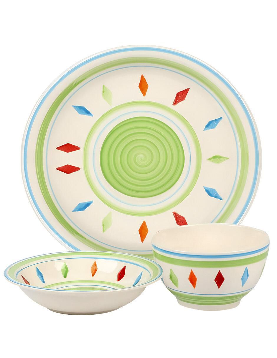 Vajilla cerrada Gibson Home Heidy de cerámica para personas