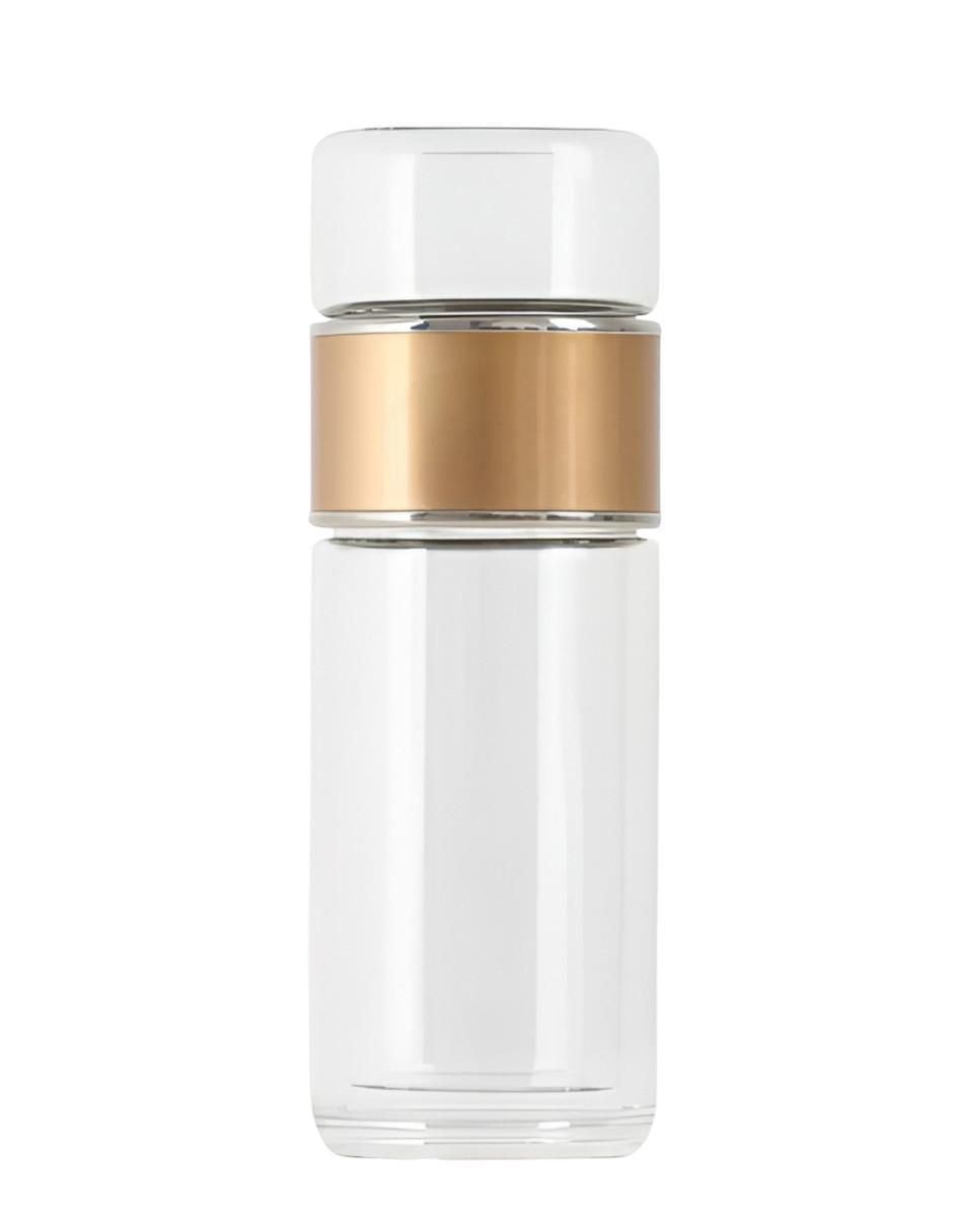 Termo infusor de vidrio con tapa rosca 250 ml