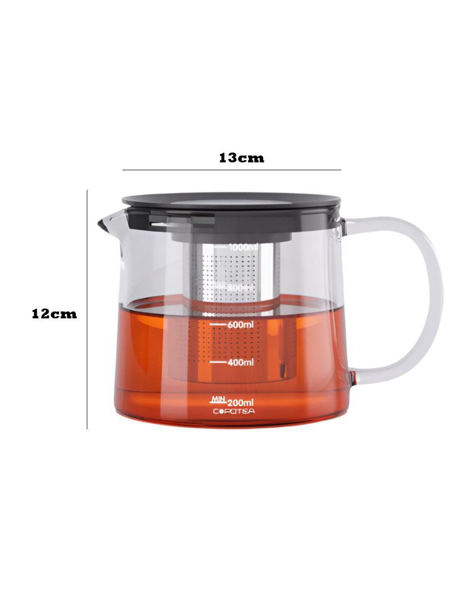 Tetera y taza de vidrio 5
