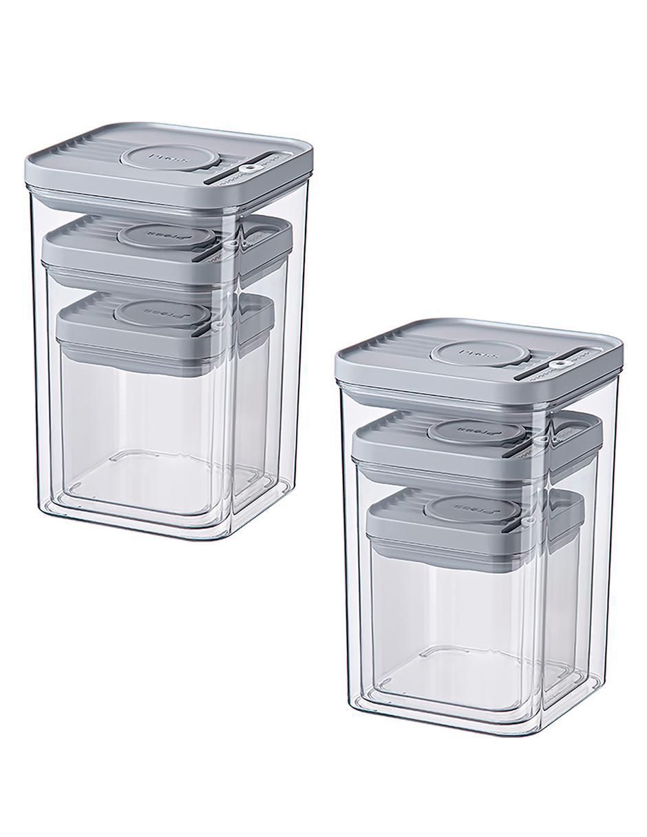 Kit de contenedores Almacenaje de plástico 6 piezas 2