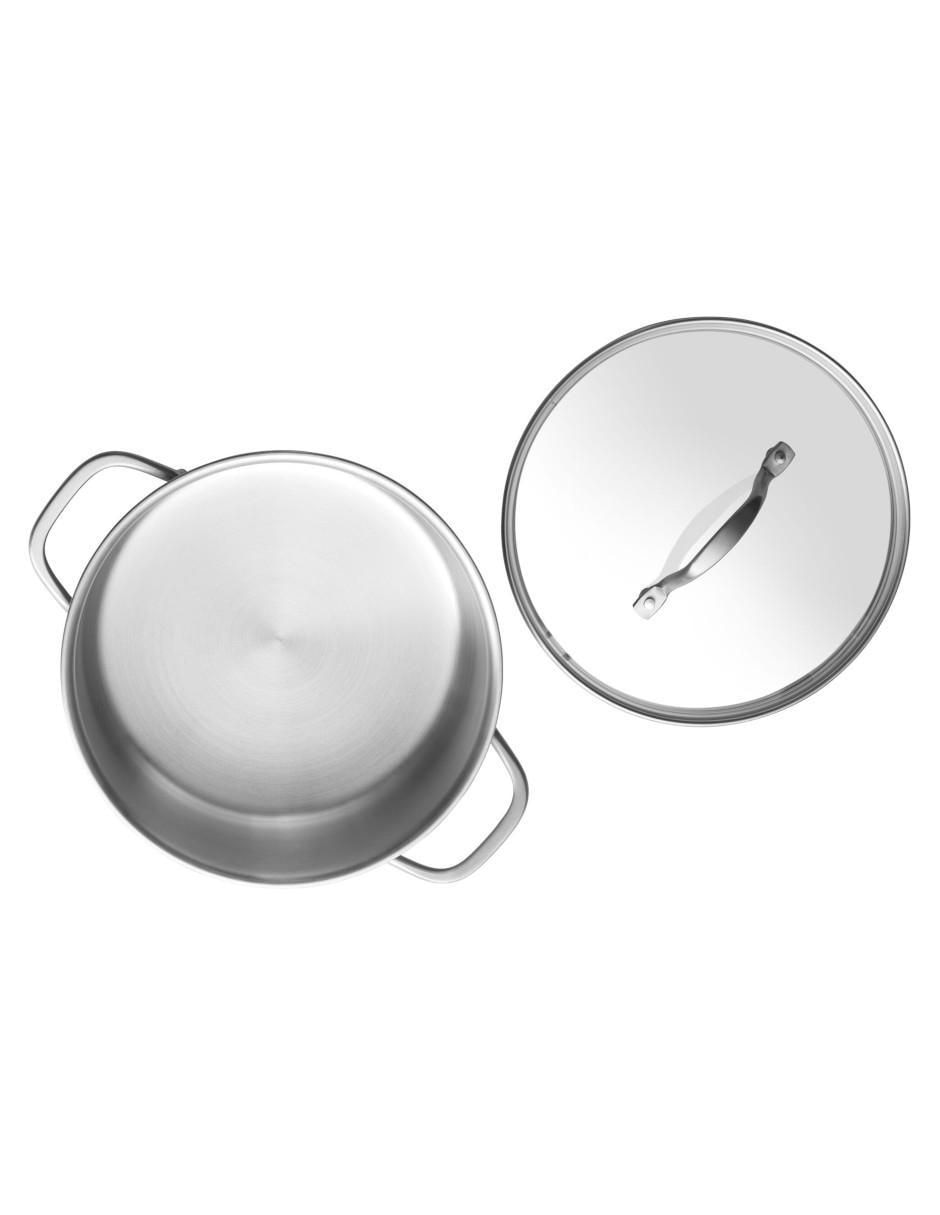 Batería de cocina Flow de acero inoxidable 9 piezas 7